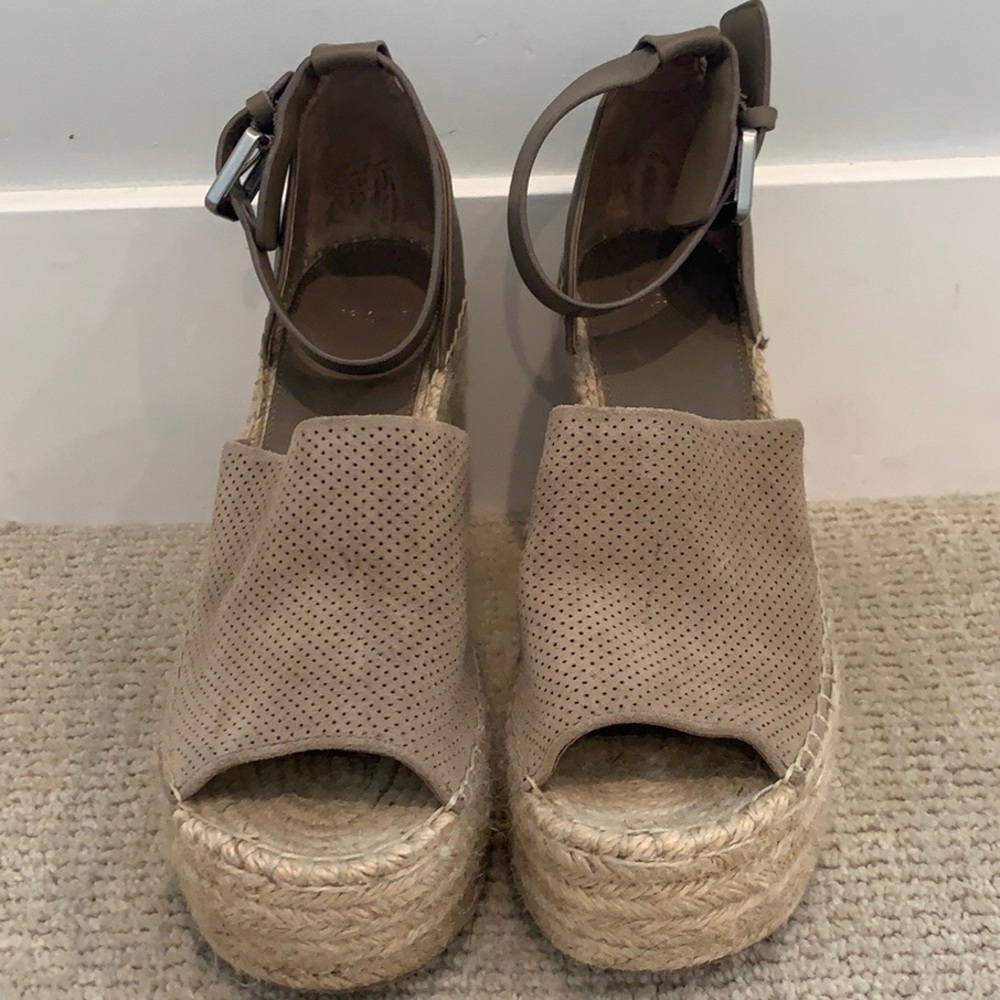 Marc Fisher Suede Wedge Espadrilles